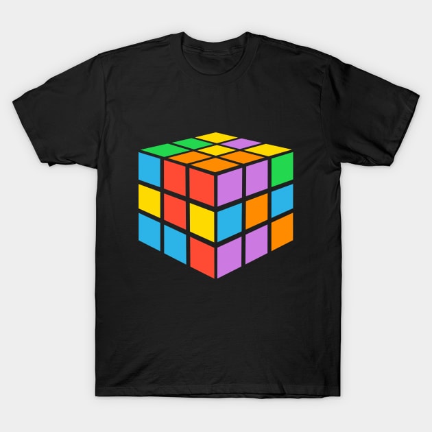 Puzzle Cube (Pastel Version, Clean Graphic) T-Shirt by Pandoramonium